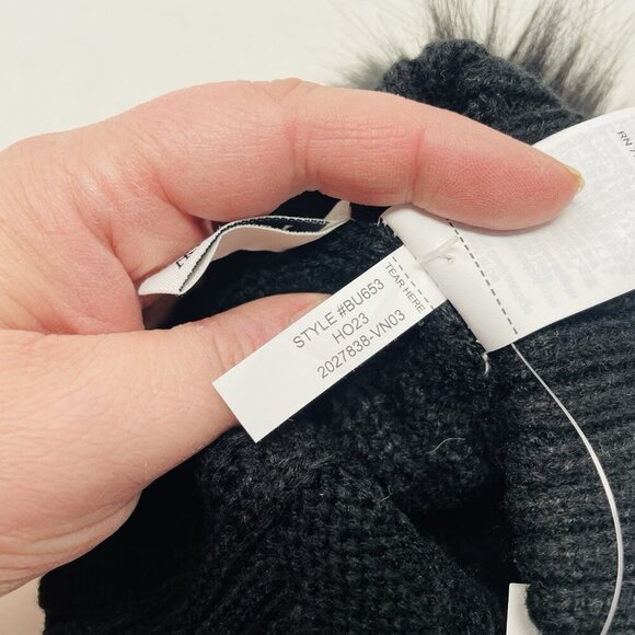 J Crew Womens One Size Fits Most Cable Knit Pom Pom Beanie Winter Hat BU653 1122 main image 6